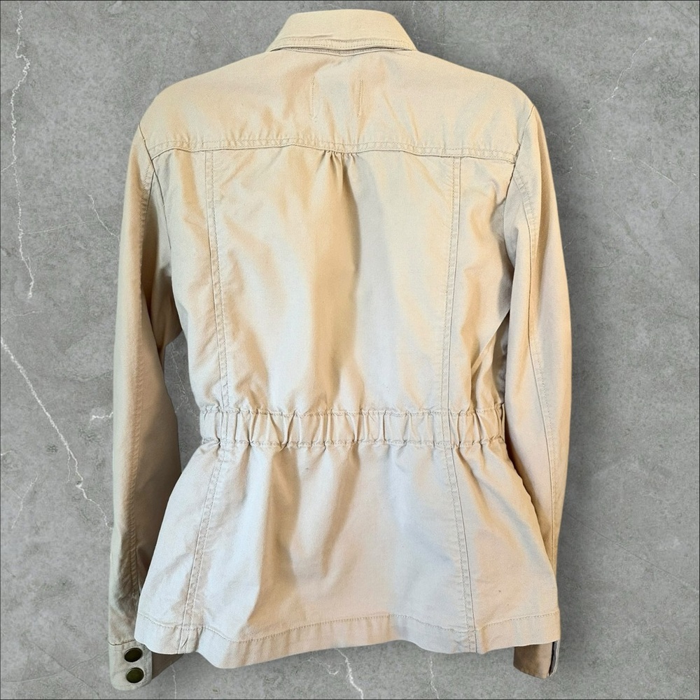Loft Beige Utility Jacket-Lightweight Cotton Twil… - image 7